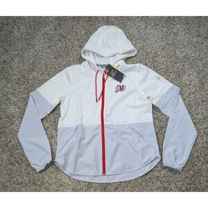 Under Armour Utah Utes Squad Warm Up Jacket Women's Small Full Zip Storm NEW